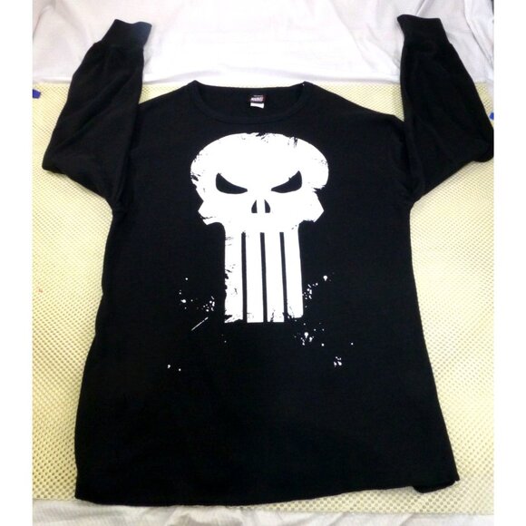 Marvel Other - Marvel Punisher Mens Large The Punisher Thermal Waffle Long Sleeve Shirt